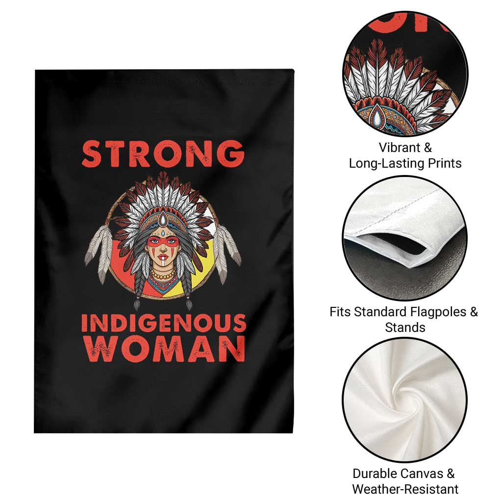 MMIW Native American Strong Indigenous Woman Garden Flag - Wonder Print Shop