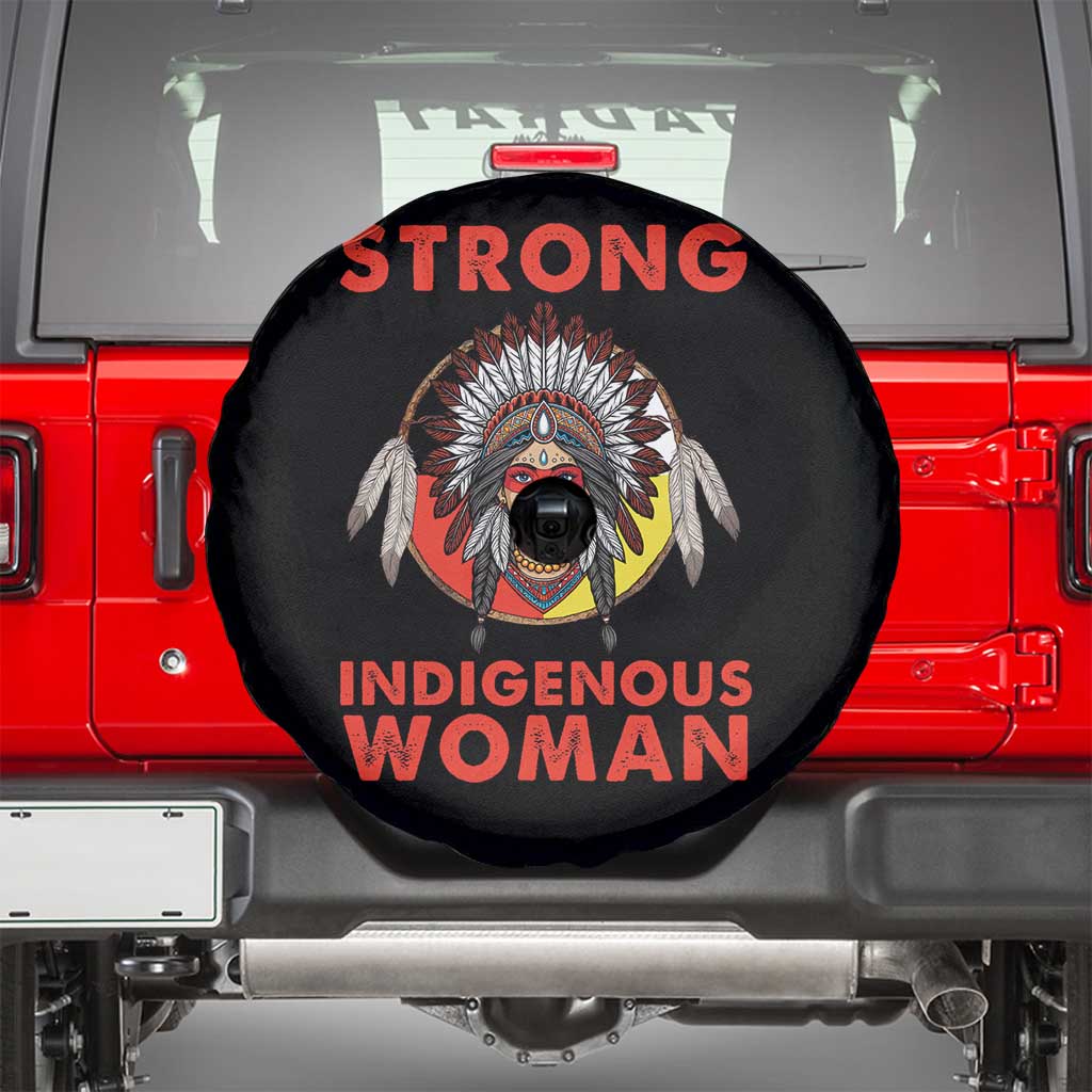 MMIW Native American Strong Indigenous Woman Spare Tire Cover - Wonder Print Shop