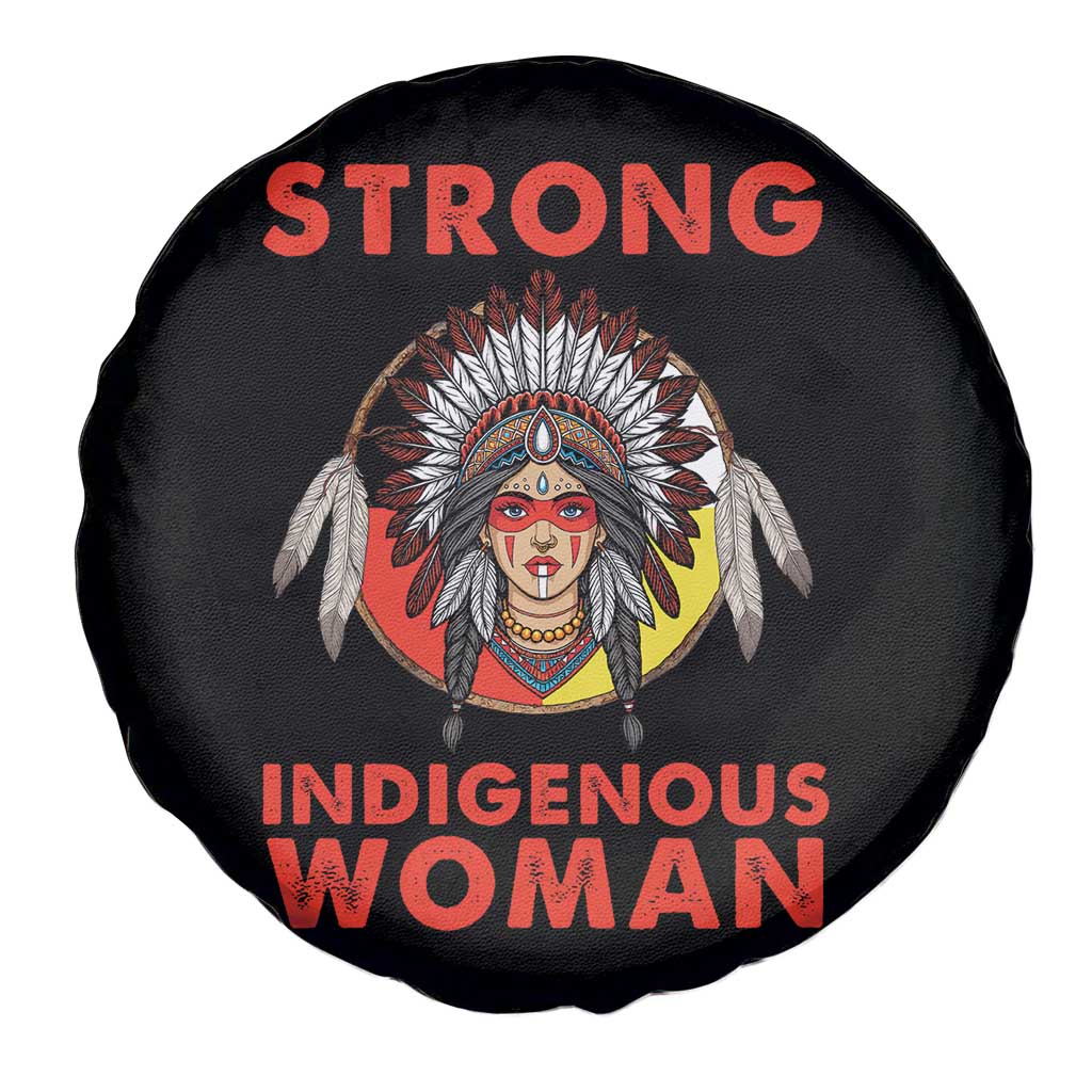MMIW Native American Strong Indigenous Woman Spare Tire Cover - Wonder Print Shop