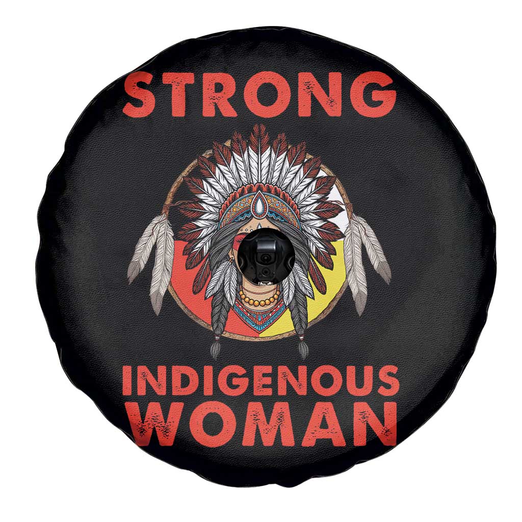 MMIW Native American Strong Indigenous Woman Spare Tire Cover - Wonder Print Shop
