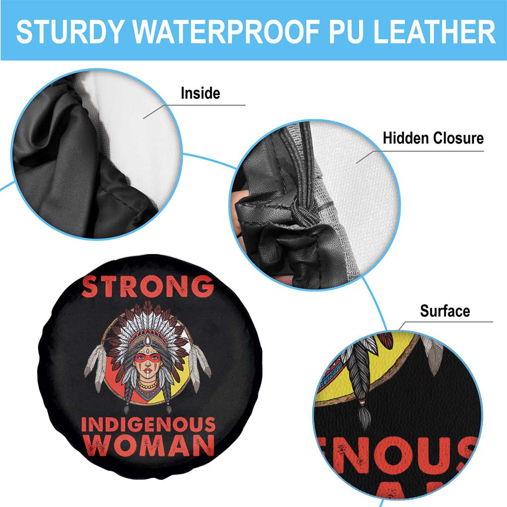 MMIW Native American Strong Indigenous Woman Spare Tire Cover - Wonder Print Shop