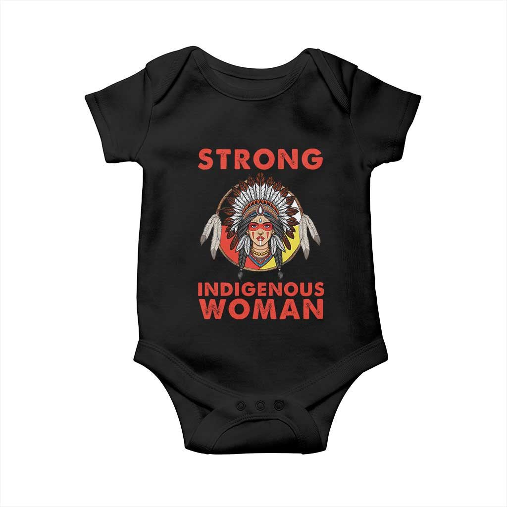 MMIW Native American Strong Indigenous Woman Baby Onesie - Wonder Print Shop