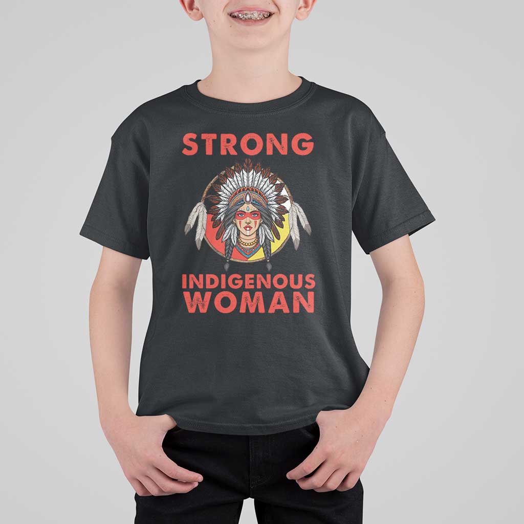 MMIW Native American Strong Indigenous Woman T Shirt For Kid - Wonder Print Shop