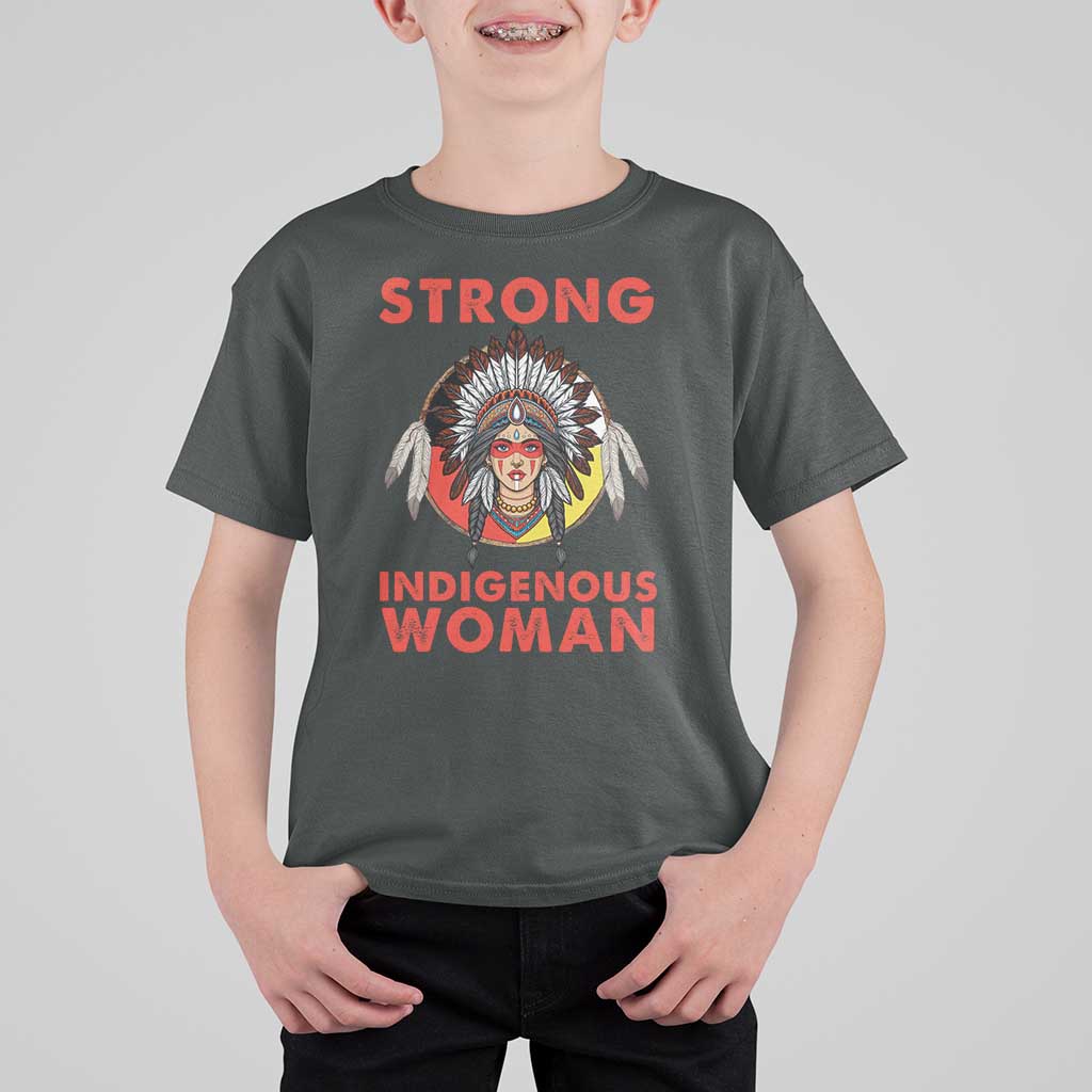 MMIW Native American Strong Indigenous Woman T Shirt For Kid - Wonder Print Shop