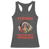 MMIW Native American Strong Indigenous Woman Racerback Tank Top - Wonder Print Shop