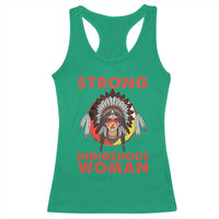 MMIW Native American Strong Indigenous Woman Racerback Tank Top - Wonder Print Shop