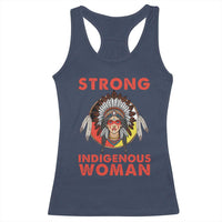 MMIW Native American Strong Indigenous Woman Racerback Tank Top - Wonder Print Shop