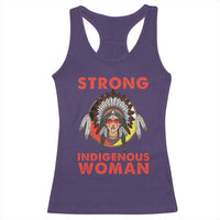 MMIW Native American Strong Indigenous Woman Racerback Tank Top - Wonder Print Shop