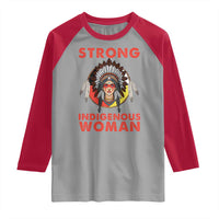 MMIW Native American Strong Indigenous Woman Raglan Shirt - Wonder Print Shop