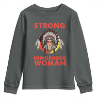 MMIW Native American Strong Indigenous Woman Youth Sweatshirt - Wonder Print Shop