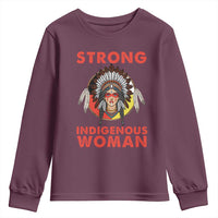 MMIW Native American Strong Indigenous Woman Youth Sweatshirt - Wonder Print Shop