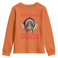 MMIW Native American Strong Indigenous Woman Youth Sweatshirt - Wonder Print Shop