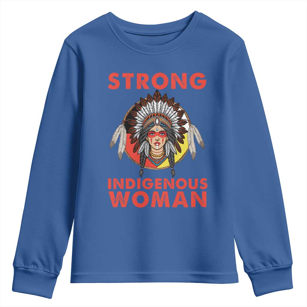 MMIW Native American Strong Indigenous Woman Youth Sweatshirt - Wonder Print Shop
