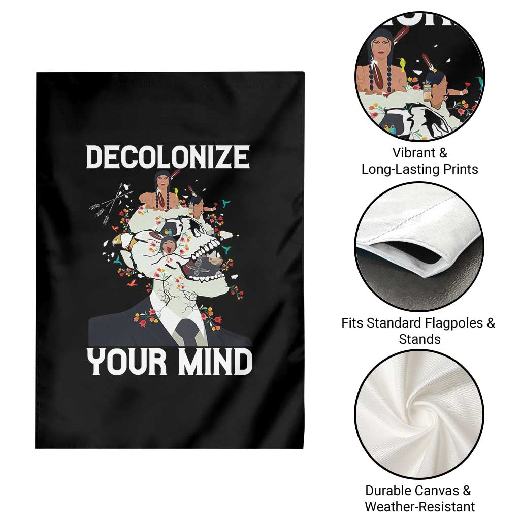 Indigenous People Native American Garden Flag Decolonize Your Mind - Wonder Print Shop