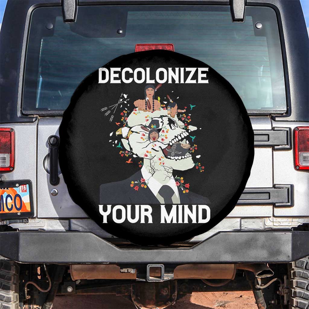 Indigenous People Native American Spare Tire Cover Decolonize Your Mind - Wonder Print Shop