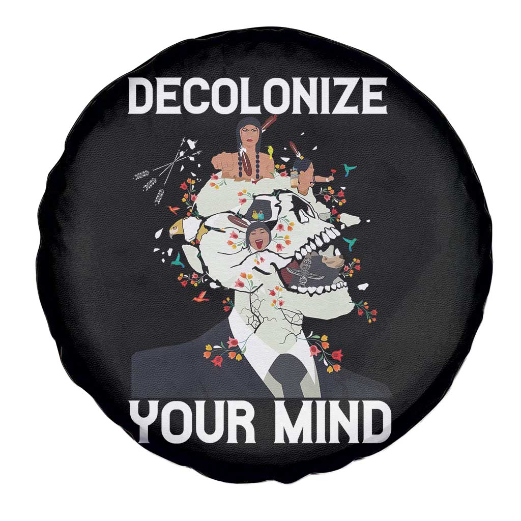 Indigenous People Native American Spare Tire Cover Decolonize Your Mind - Wonder Print Shop