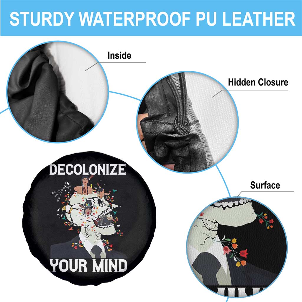 Indigenous People Native American Spare Tire Cover Decolonize Your Mind - Wonder Print Shop