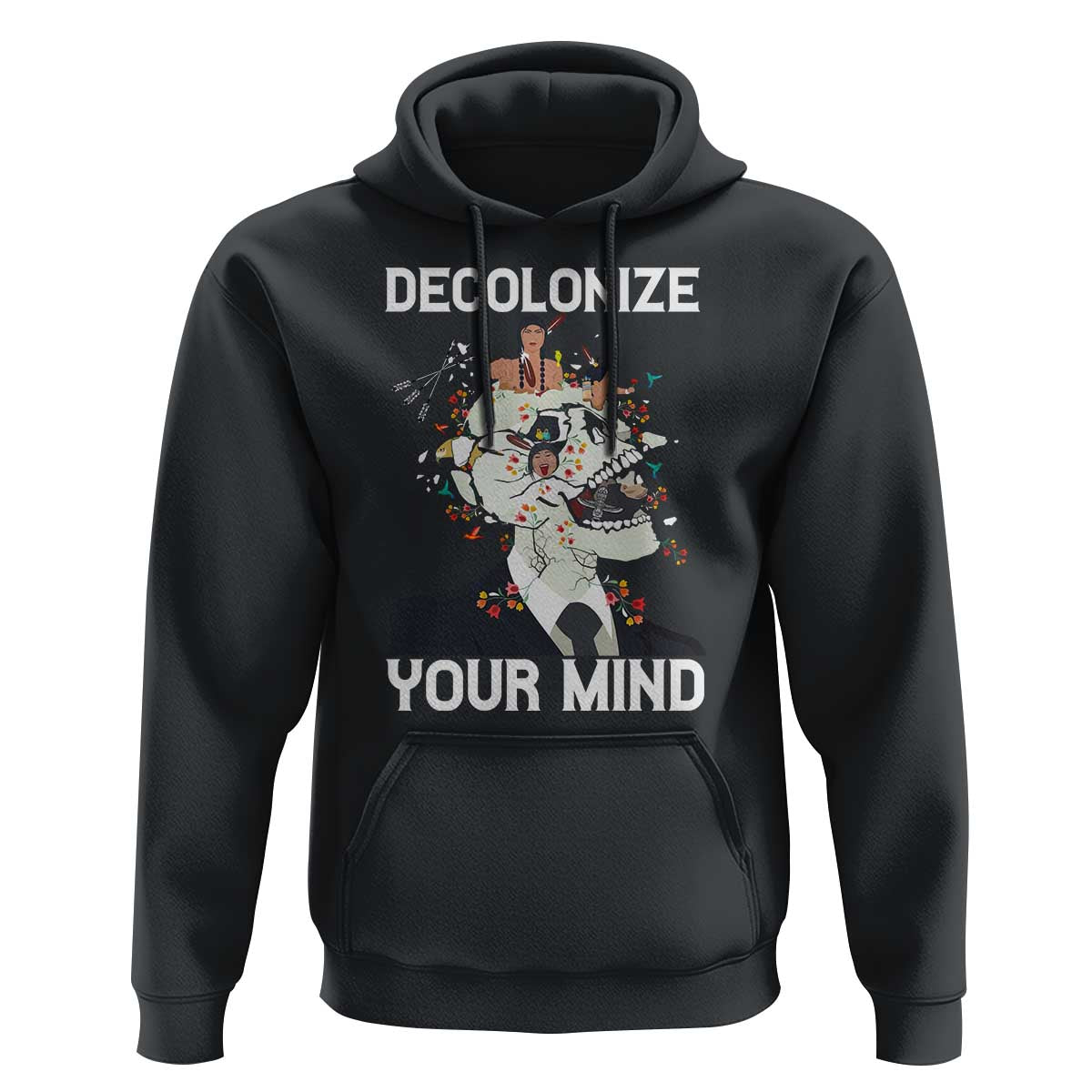 Indigenous People Native American Hoodie Decolonize Your Mind - Wonder Print Shop