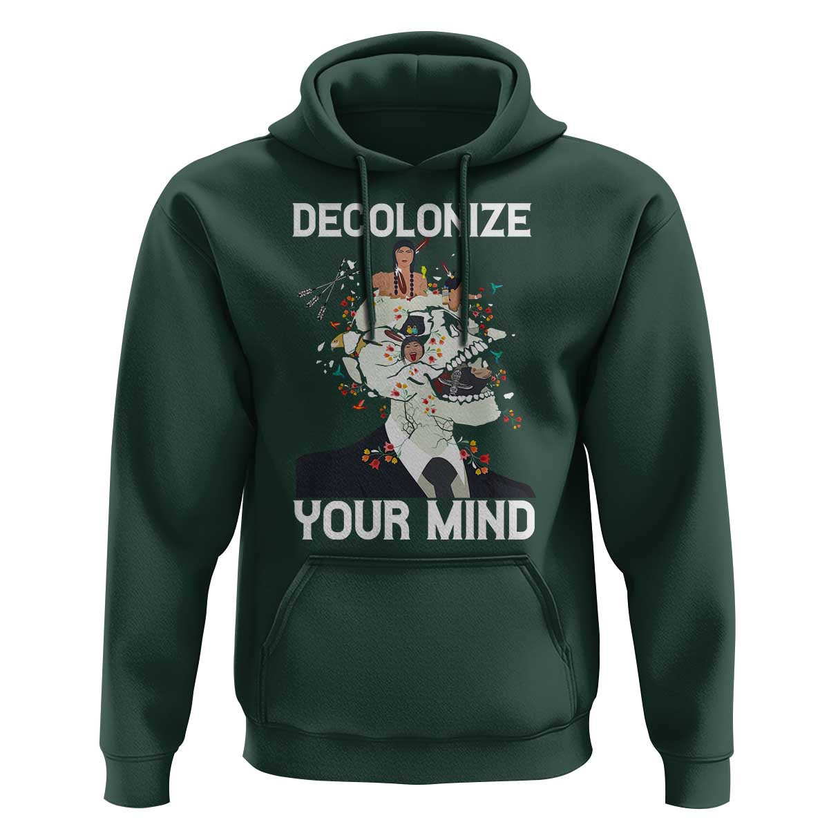 Indigenous People Native American Hoodie Decolonize Your Mind - Wonder Print Shop