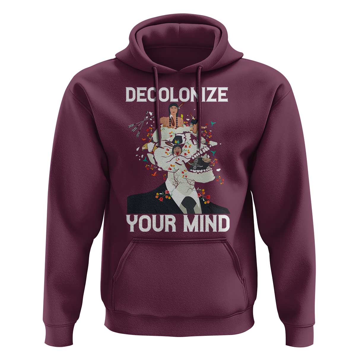 Indigenous People Native American Hoodie Decolonize Your Mind - Wonder Print Shop