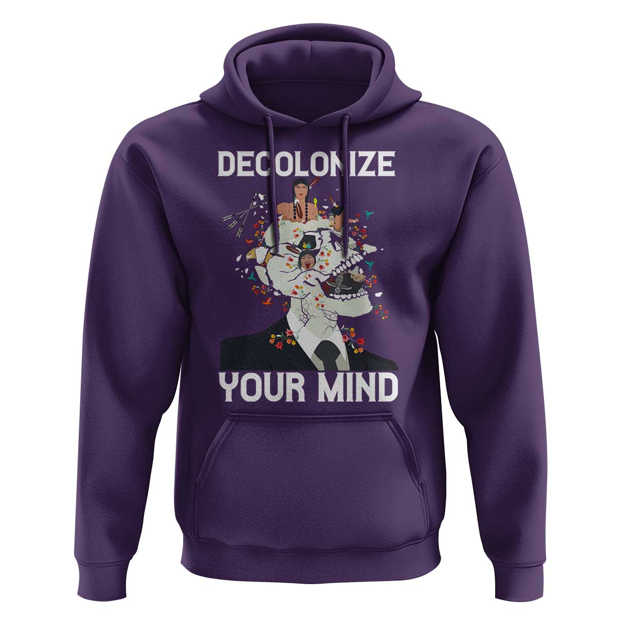 Indigenous People Native American Hoodie Decolonize Your Mind - Wonder Print Shop