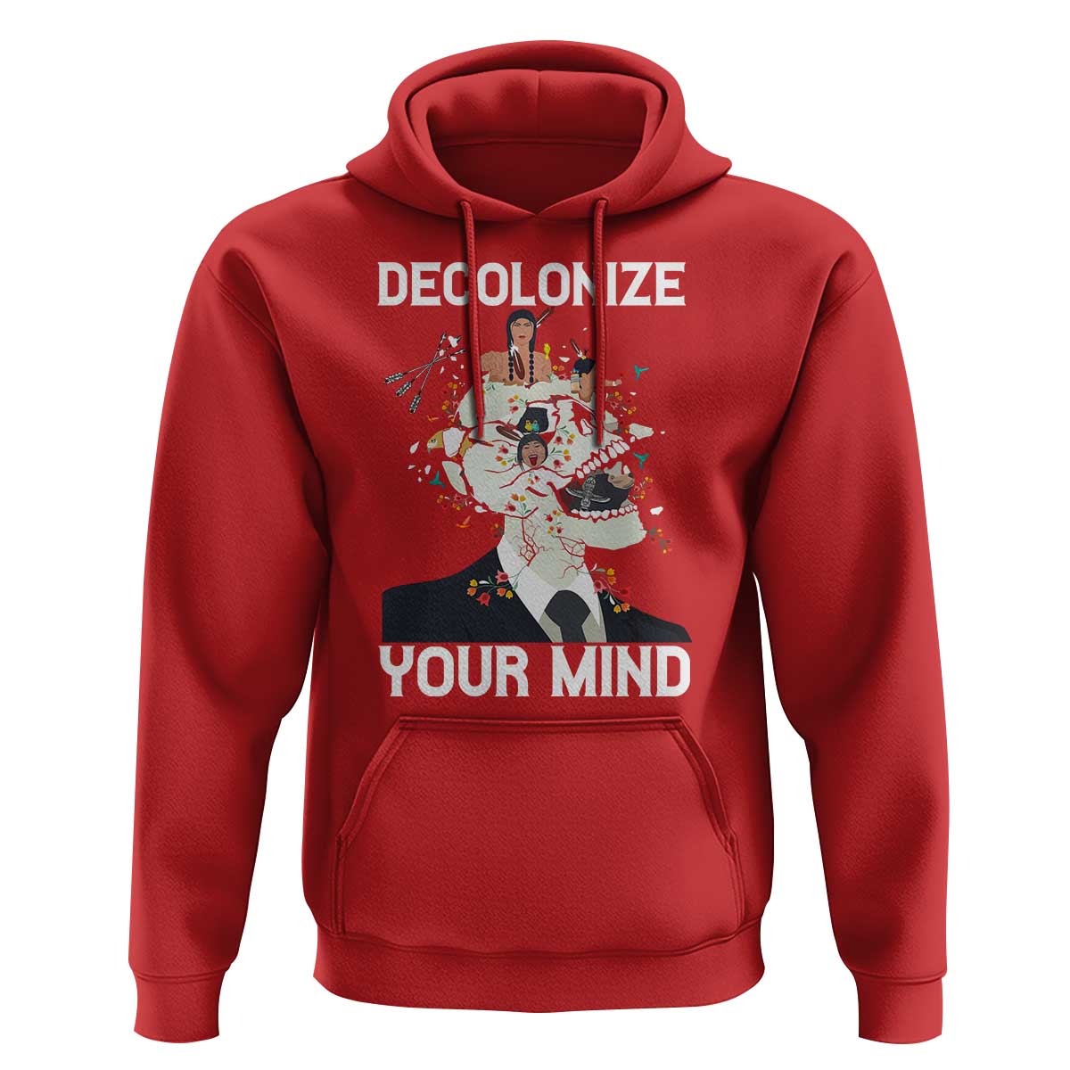 Indigenous People Native American Hoodie Decolonize Your Mind - Wonder Print Shop