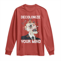 Indigenous People Native American Long Sleeve Shirt Decolonize Your Mind - Wonder Print Shop