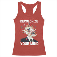 Indigenous People Native American Racerback Tank Top Decolonize Your Mind - Wonder Print Shop