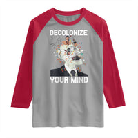 Indigenous People Native American Raglan Shirt Decolonize Your Mind - Wonder Print Shop