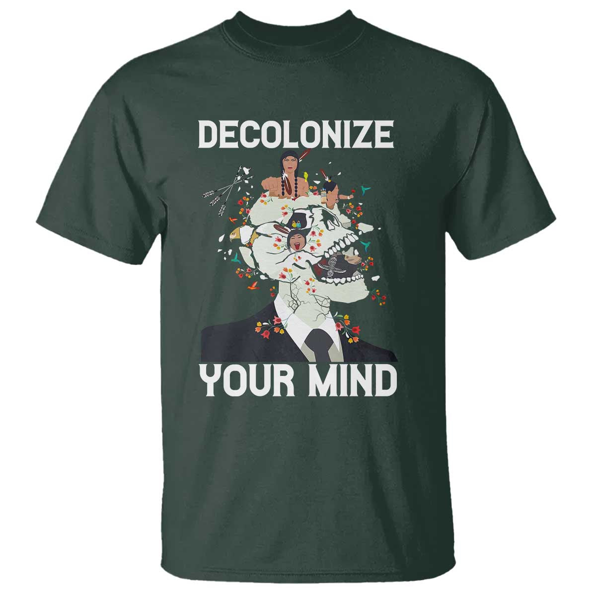 Indigenous People Native American T Shirt Decolonize Your Mind - Wonder Print Shop