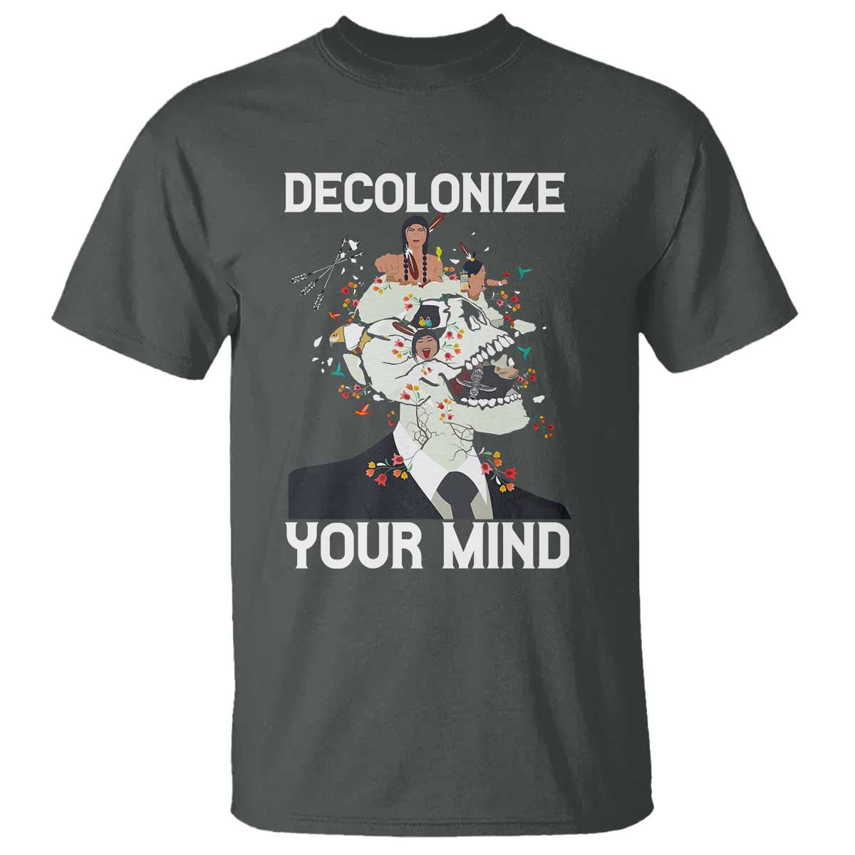Indigenous People Native American T Shirt Decolonize Your Mind - Wonder Print Shop
