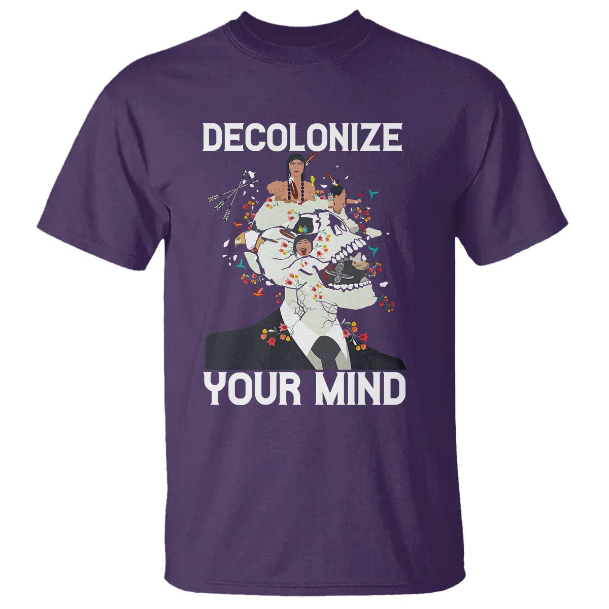 Indigenous People Native American T Shirt Decolonize Your Mind - Wonder Print Shop