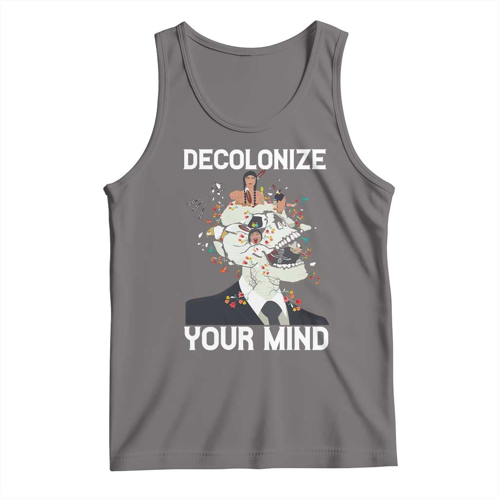 Indigenous People Native American Tank Top Decolonize Your Mind - Wonder Print Shop