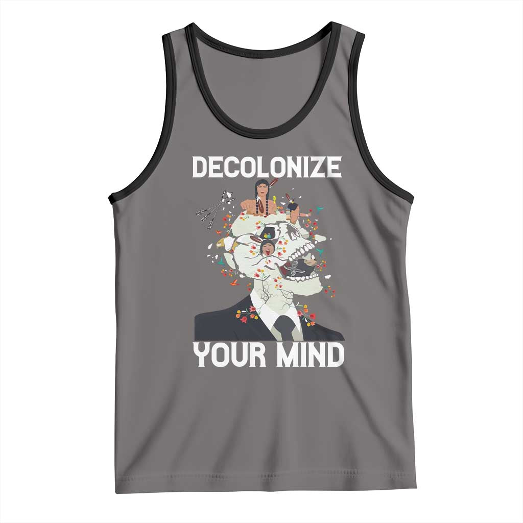 Indigenous People Native American Tank Top Decolonize Your Mind - Wonder Print Shop
