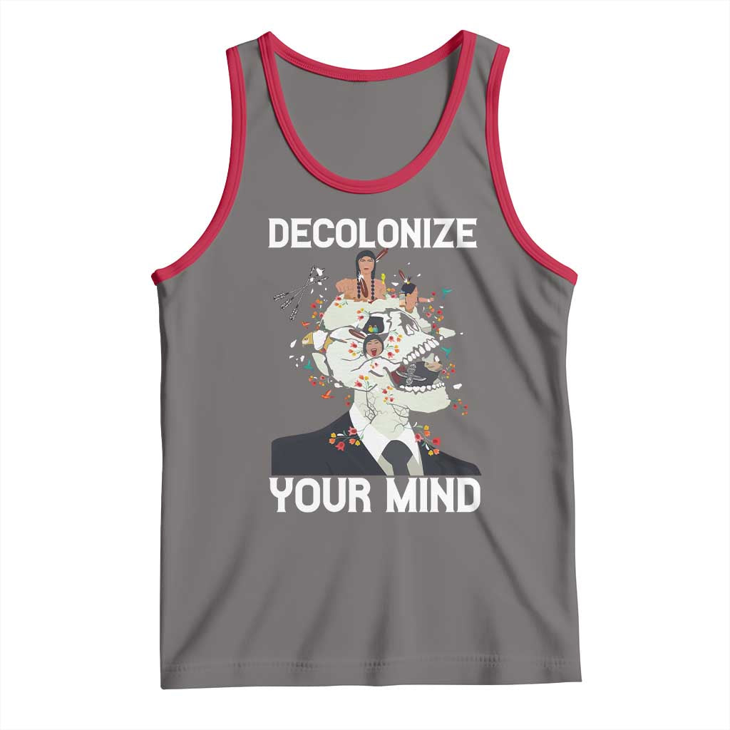 Indigenous People Native American Tank Top Decolonize Your Mind - Wonder Print Shop