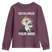 Indigenous People Native American Youth Sweatshirt Decolonize Your Mind - Wonder Print Shop