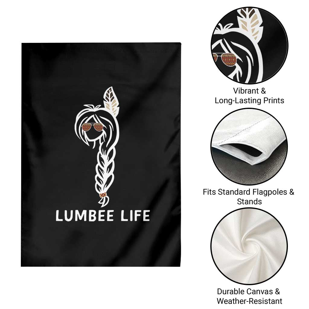 Native American Women Garden Flag Lumbee American Indian Tribe Indigenous Girl Life - Wonder Print Shop