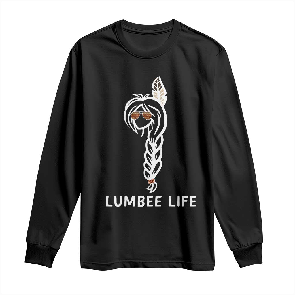 Native American Women Long Sleeve Shirt Lumbee American Indian Tribe Indigenous Girl Life - Wonder Print Shop