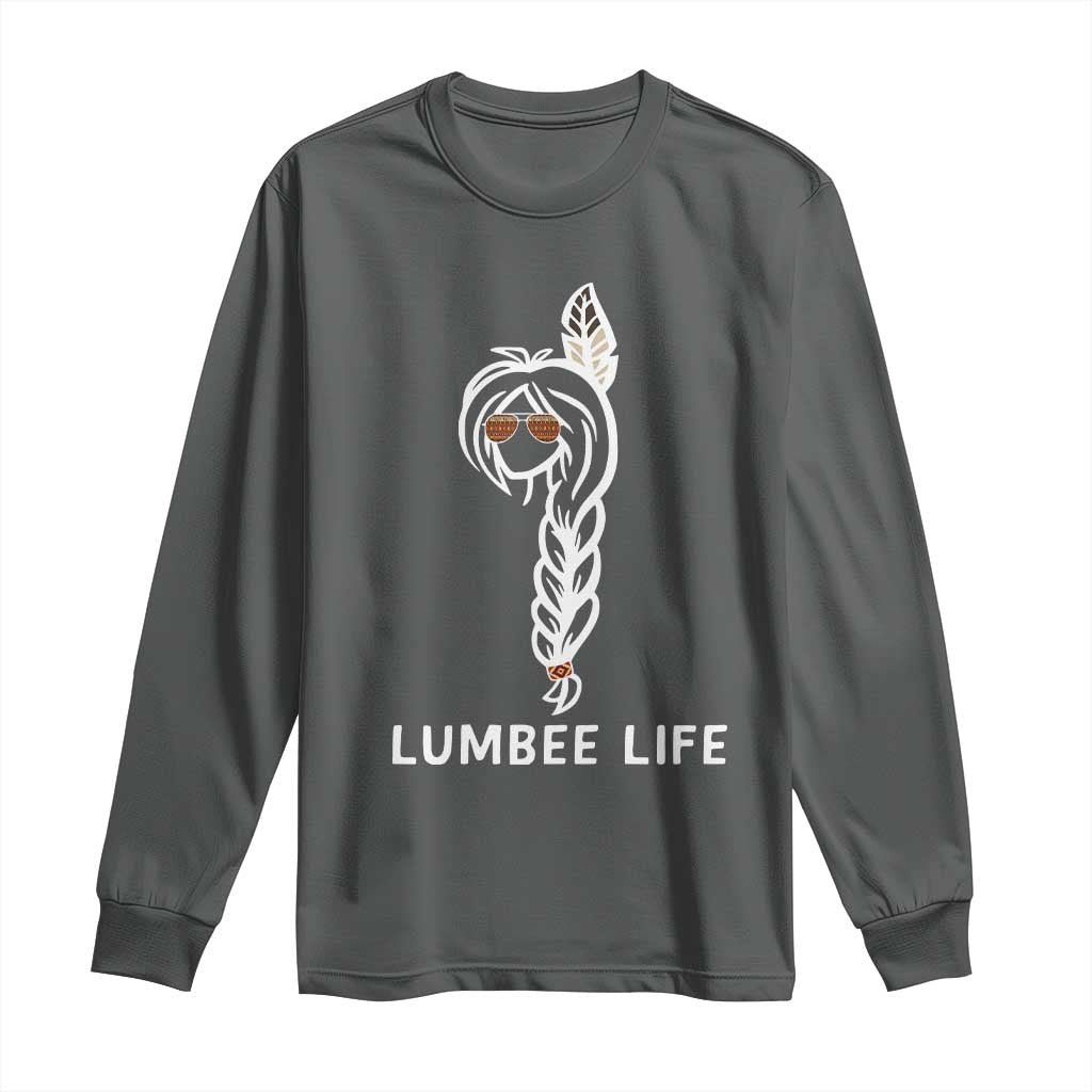 Native American Women Long Sleeve Shirt Lumbee American Indian Tribe Indigenous Girl Life - Wonder Print Shop
