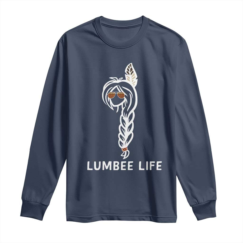 Native American Women Long Sleeve Shirt Lumbee American Indian Tribe Indigenous Girl Life - Wonder Print Shop