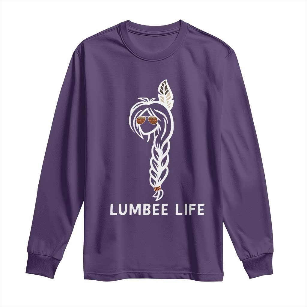 Native American Women Long Sleeve Shirt Lumbee American Indian Tribe Indigenous Girl Life - Wonder Print Shop