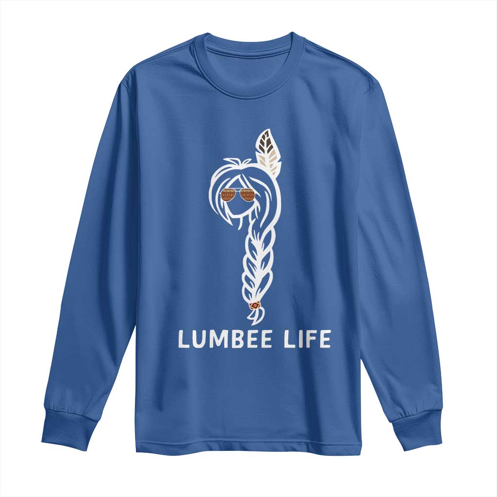 Native American Women Long Sleeve Shirt Lumbee American Indian Tribe Indigenous Girl Life - Wonder Print Shop