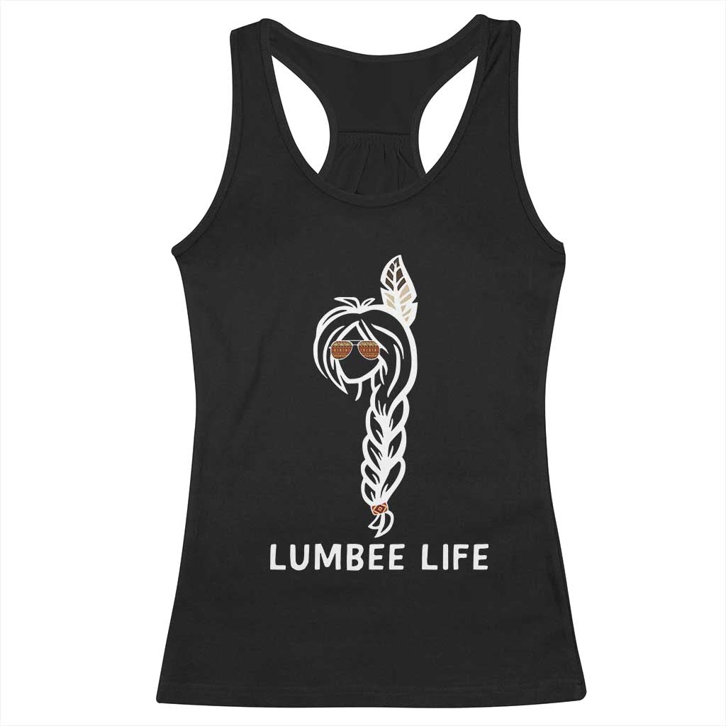 Native American Women Racerback Tank Top Lumbee American Indian Tribe Indigenous Girl Life - Wonder Print Shop
