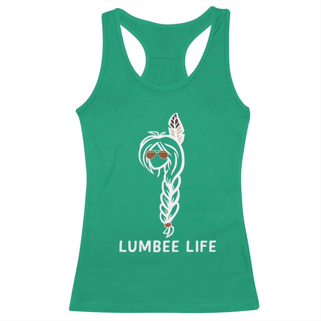 Native American Women Racerback Tank Top Lumbee American Indian Tribe Indigenous Girl Life - Wonder Print Shop