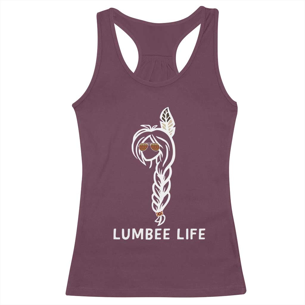 Native American Women Racerback Tank Top Lumbee American Indian Tribe Indigenous Girl Life - Wonder Print Shop