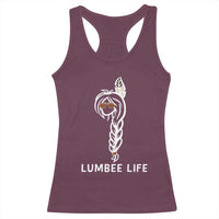 Native American Women Racerback Tank Top Lumbee American Indian Tribe Indigenous Girl Life - Wonder Print Shop