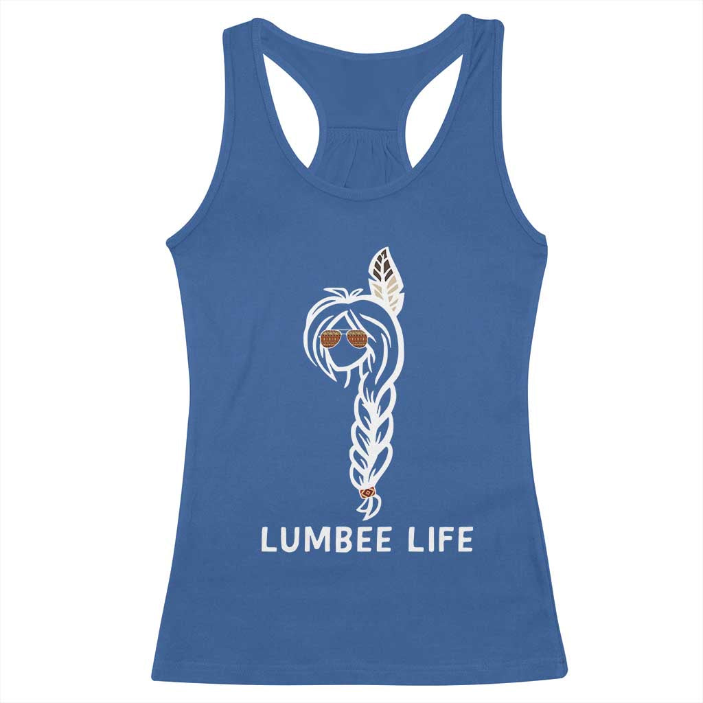 Native American Women Racerback Tank Top Lumbee American Indian Tribe Indigenous Girl Life - Wonder Print Shop