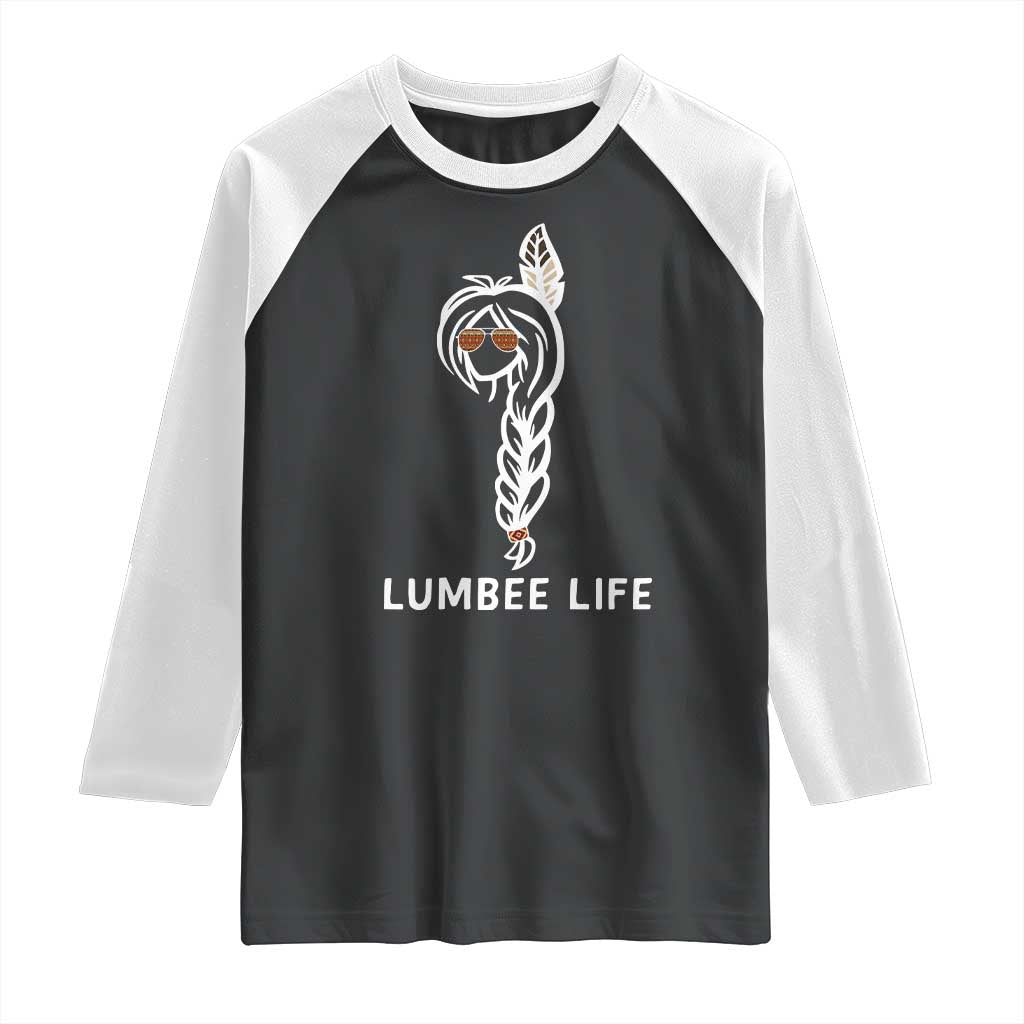 Native American Women Raglan Shirt Lumbee American Indian Tribe Indigenous Girl Life - Wonder Print Shop