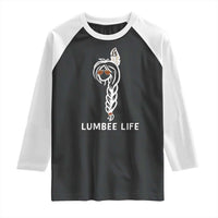 Native American Women Raglan Shirt Lumbee American Indian Tribe Indigenous Girl Life - Wonder Print Shop