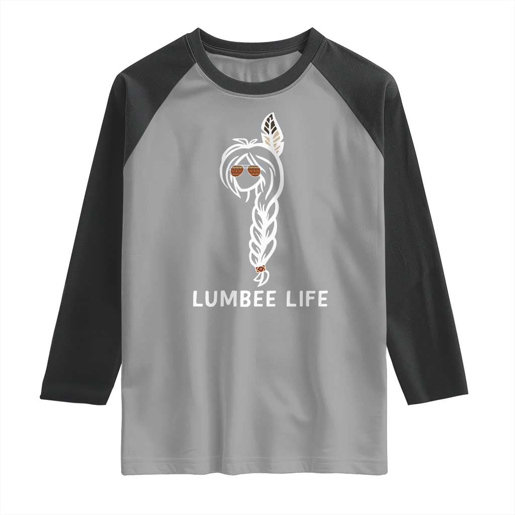 Native American Women Raglan Shirt Lumbee American Indian Tribe Indigenous Girl Life - Wonder Print Shop